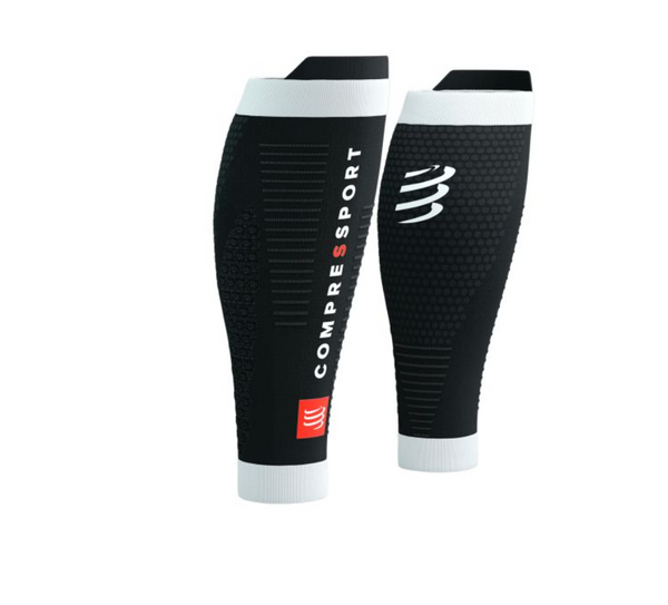 Compressport R2 v2 Compression Calf Guards Red Race Recovery Calf Sleeve  Tight