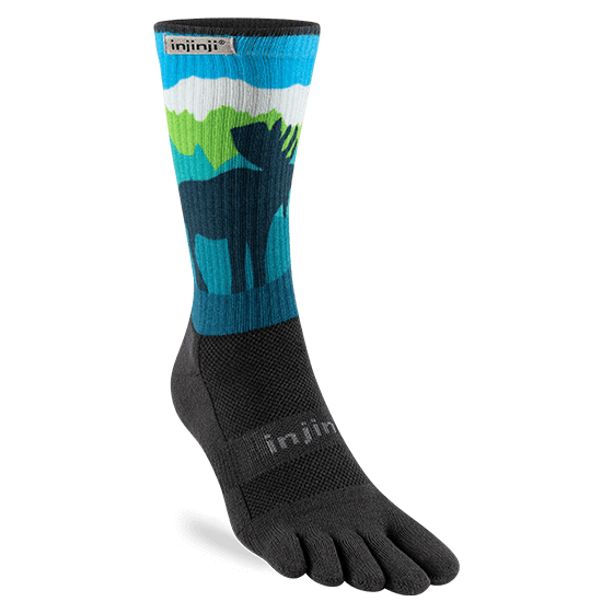 Injinji Trail Crew Sock Mens - Artist Designed Series